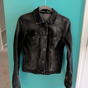 Black jean jacket